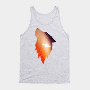 Saturn wolf Tank Top